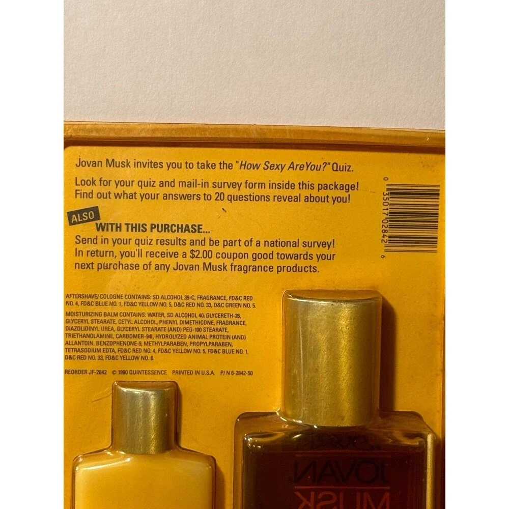 Vintage NOS Jovan Musk Aftershave / Cologne Moisturizing‎ Balm Set